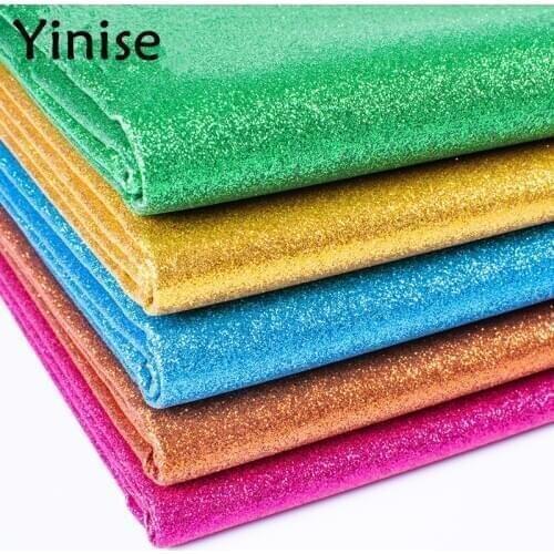 100x138cm Synthetic Leather Fabric Glitter PowderPU Leather Fabrics Sewing DIY Bags Shoes Faux Artificial Leather Material