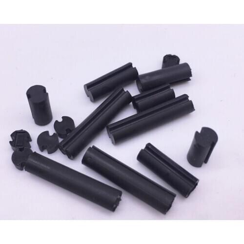 4x8 LED Spacer Support Hood PCB Board Mount Hardware Double Slot Black Pack 1000