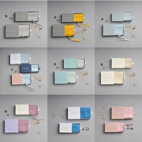 50pcs Custom Logo Jewellry Luxury Earings Business Boxes Personalized Text packaging Bracelet box for bag pouches gift bearer