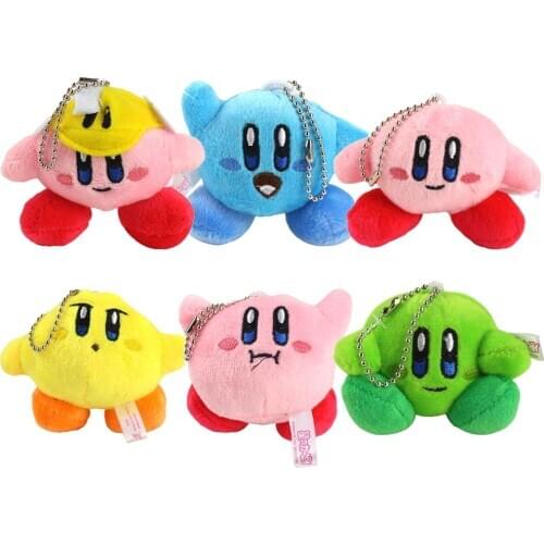 6Pcs/Set Plush Doll Toys With Keychain Pendant Stuffed Soft Cute Dolls Toy 6cm
