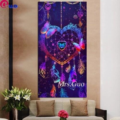 Diamond painting Heart-shaped dream catcher 5D diamond embroidery sale diamond mosaic picture rhinestone decoration puzzle large