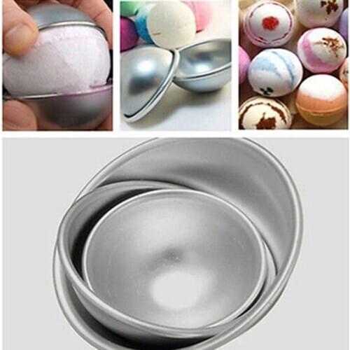 Ball Aluminum Semicircle Sphere Bath Bomb Cake Pan Mold Baking Pastry Mould Wedding Cake Topper for Kitchen Bar Baking Accessory