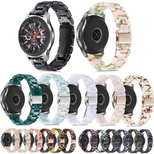 20mm Colorful Resin Watch Strap For Samsung Galaxy Watch Active 2 40/44mm Wristbands For Samsung Gear S2 Classic 732 Band
