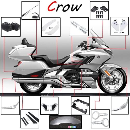 Brand new motorcycle chrome trim parts accessories for Honda Goldwing 1800 F6B GL1800 2018 2019 2020 motorcycle accessories