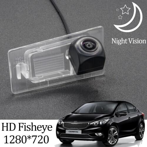 Owtosin HD 1280*720 Fisheye Rear View Camera For Kia Cerato/Forte mk3 2013 2014 2015 2016 2017 2018 Car Parking Accessories