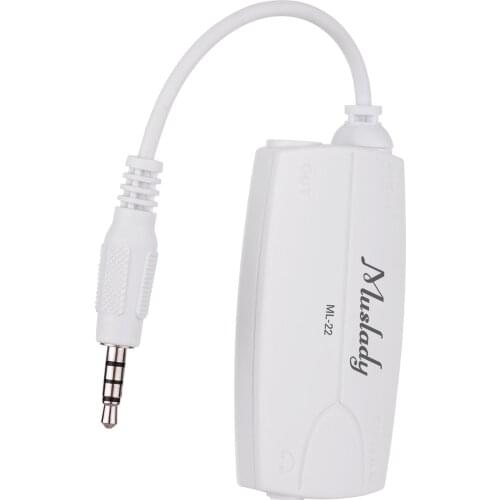 Muslady ML-22 Guitar Audio Interface Connector Converter with iPhone/iPad Android Smartphone Tablet with 3.5mm Audio Plug