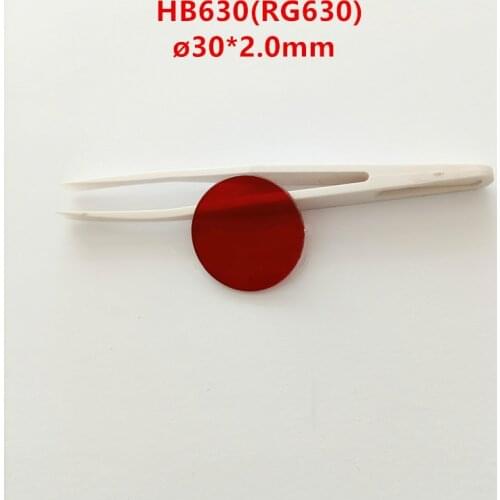 30*2.0Mm 630Nm Red Cut-Off Filter Hb630 Optical Glass Mirror Infrared Transmission Pass