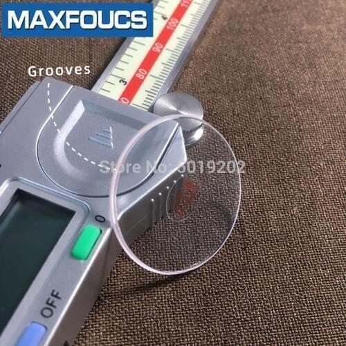 Round and smooth sapphire glass Transparent Crystal Glass for Tudor Flat groove glass watch accessories