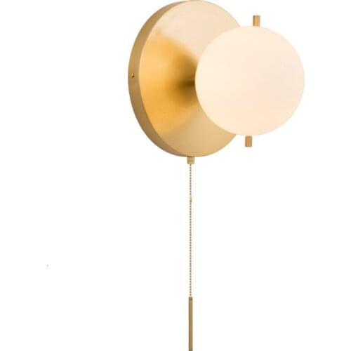 Loft wall lamp penteadeira glass ball dining room corridor bedside cabecero de cama luminaria de parede