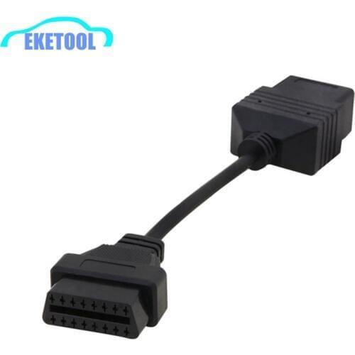 OBD1 For Toyota 17Pin to OBD2 16Pin Female OBD Extension Cable Connector Auto Car Diagnostic Adapter For Toyota 17 Pin