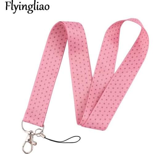 Demon Slayer Lanyard for Keys Phone Cool Neck Strap Lanyard for Camera Whistle ID Badge Cute webbings ribbons Gifts