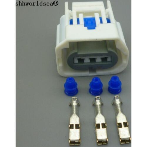 Shhworldsea 3 pin 2.2mm car auto electrical wiring plug automotive cable harness waterproof connector plug
