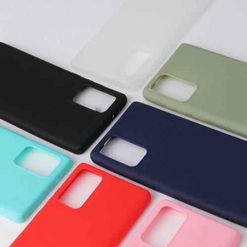 500pcs Candy Color Slim Soft TPU Case Shockproof Matte Cover For Samsung Galaxy A21S A01 CORE A11 A21 A31 A41 A51 A71 A81 A91