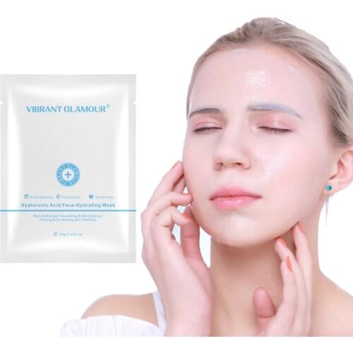 Hyaluronic Acid Facial Hydrating Moisturizing Mask Skin Tightening Brighten Skin Tone Increasing Skin Elasticity Facial Firming