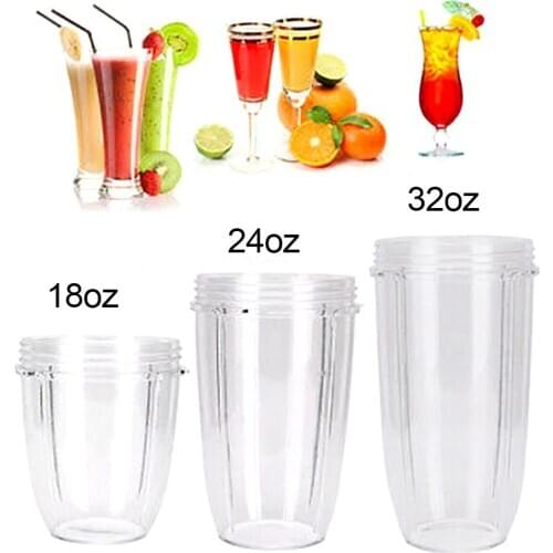 18/24/32oz Plastic Transparent Juicer Cup Mug Replacement for 600/900W NUTRI