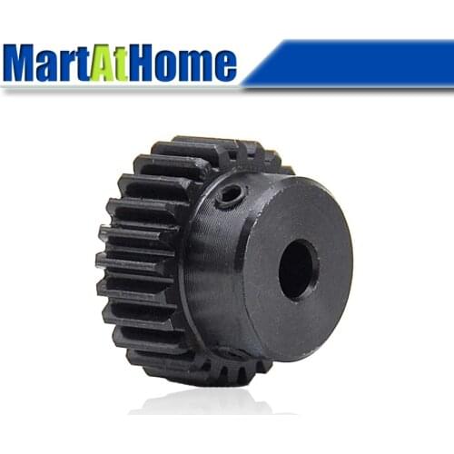 2 PCS Spur Gear Rack Pinion 30/35 Teeth M1 Bore Dia. 5/6/6.35/7/8/10/12/12.7/15 mm Straight Teeth Positive 45# Steel with Boss