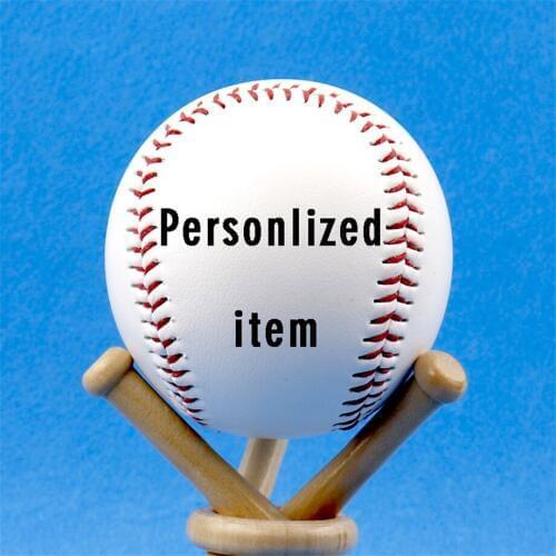 1pc Customized White Standard 9" Soft BaseBall Ball Exercise Practice Trainning Base Balls Softball Sport Team Personalized
