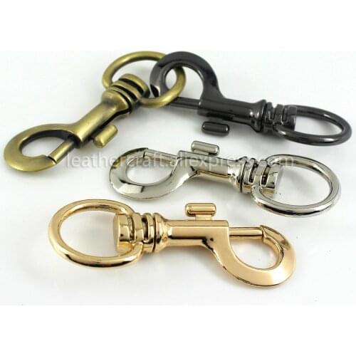 1 Pcs Metal Snap Hook Trigger Clips Lobster Claps for Leather Craft Bag Purse Strap Belt Keychain Webbing Connecting Large Size