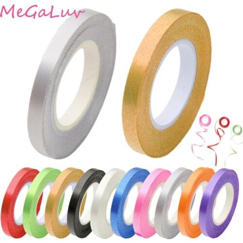 10X Ribbon 5mm*10m Balloons Various Party Dolls Candy Doxes Cake Box Wedding Scene Balloon Ribbons 10 Meters Balloon Ribbons