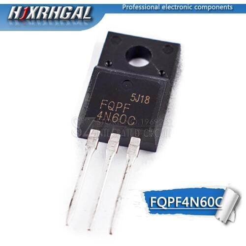 10PCS FQPF4N60C TO-220 4N60C 4N60 TO220 FQPF4N60 new MOS FET transistor HJXRHGAL