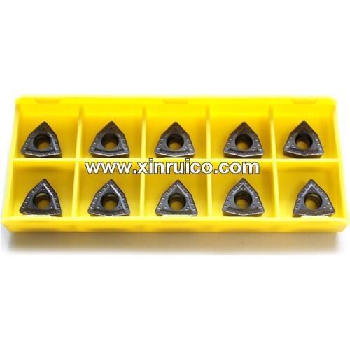 10pcs/lot ISO standard WCMX 06T308 indexable cemented carbide tool inserts for stainless steel
