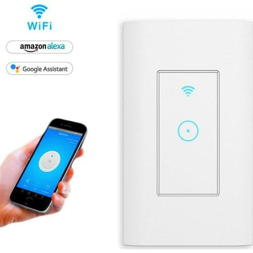 16A LED WiFi Touch Switch Smart Light Dimmer Wall For Alexa Google Home App Timing(160 Type) CD306