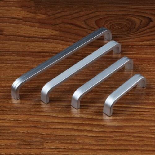 Aluminum Long Knob Cabinet Furniture Door Handles Knobs Bedroom Closet Dresser Kitchen Drawer Pulls xobw