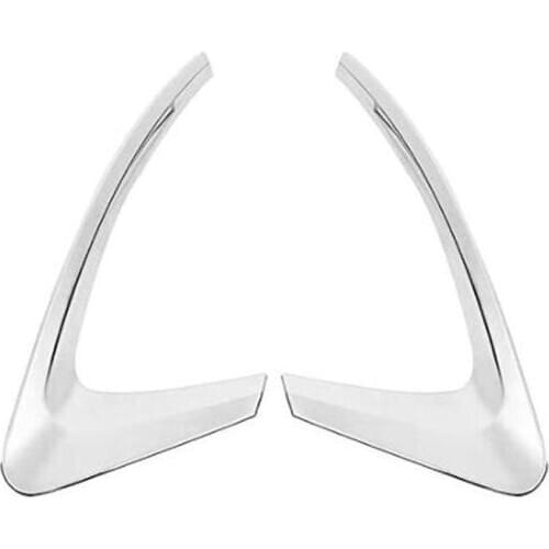 Car Rear Fog Lights Covers Decoration Lamp Frame Trim Abs Chrome Car Styling For Renault Kadjar 2015-2018