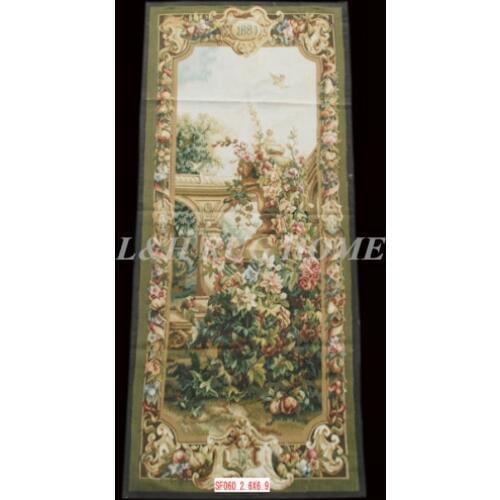 Free Shipping 2.6'X6.9' Handmade wool aubusson tapestry gobelin carpet, wall hanging tapestry wool tapestry paintings
