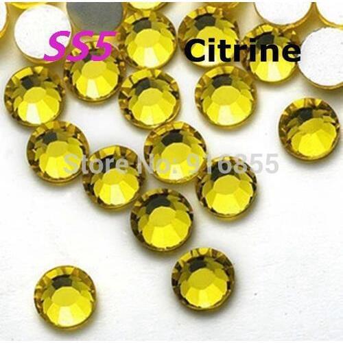 Free Shipping fashion SS5(1.7-1.9mm) 1440pcs/pack Flat Back Glue on ( Nail Art ) Non Hot Fix Rhinestones craft DIY