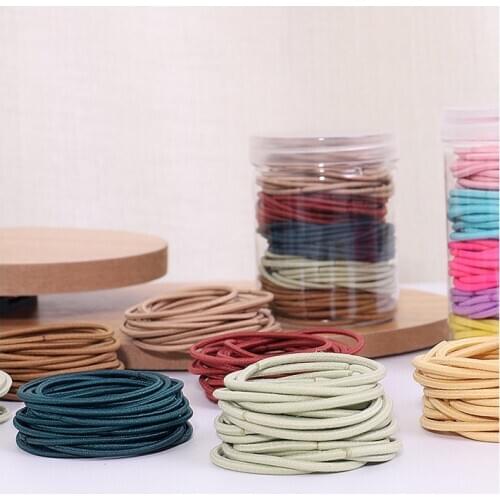Childrens Colorful Headband Toddler Girl Hair Accessories Elastic Head Bands Baby Rubber Band Girls Jewelry 100 Pieces