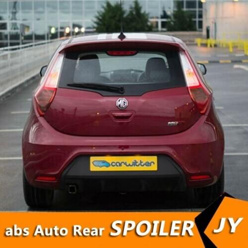 For morris garages MG 3 Spoiler 2011-2015 MG3 spoiler High Quality ABS Material Car Rear Wing Primer Color Rear Spoiler