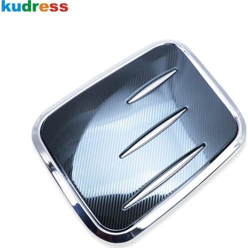 For Toyota RAV4 RAV 4 2019 2020 2021 Carbon Fiber Fuel Gas Tank Cover Trim Decoration Frame Covers Car Styling Auto Accessories