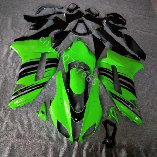 New green black Motorcycle Fairing kit for KAWASAKI Ninja ZX6R 07 08 ZX6R 636 2007 2008 ABS Fairings set
