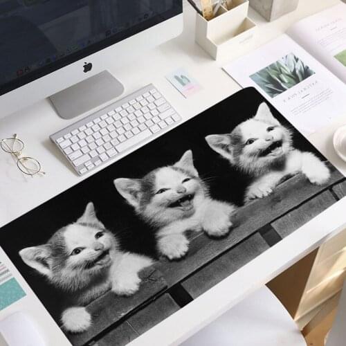 Kawaii Mouse Pad Cute Cat Animal Mouse Mat Gaming Player Gamer mouse pad Laptop mouse pad large keyboard mouse pad non-skid mat