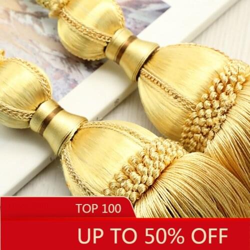 Curtain Bandage European-Style Curtain Rope Strap Tassel Hanging Ball Hook Curtain Tieback Strap Ribbon Ribbon Accessories