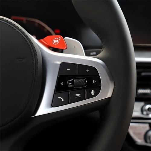 Steering Wheel Paddles Without Function Decorative Sticker for BMW 5 Series G30/G31 2018+ Interior Decoration Car Accessories
