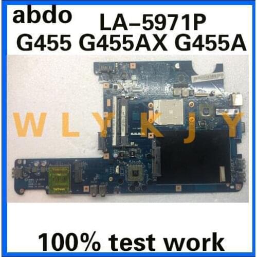 Abdo NAWA1 LA-5971P motherboard for Lenovo G455 G455A G455AX notebook motherboard (free CPU) DDR2 100% test work