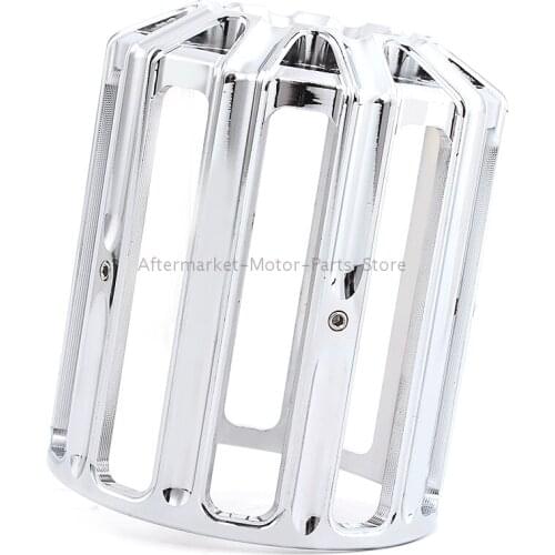 Motorcycle Chrome Aluminum CNC Oil Filter Cover Cap Trim Grill For Harley Touring Street Electra Glide Sportster Softail
