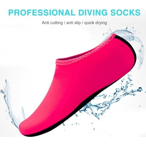 Men Women Water Pool Swimming Non-slip Shoes Solid Color Summer Beach Barefoot Water Sports Skin Shoes Aqua Diving Socks Unisex