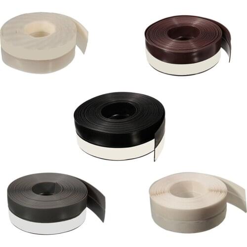 New 5M Self-adhesive Draught Excluder Strip Window Door Seal Weather Tape Rubber, Gray