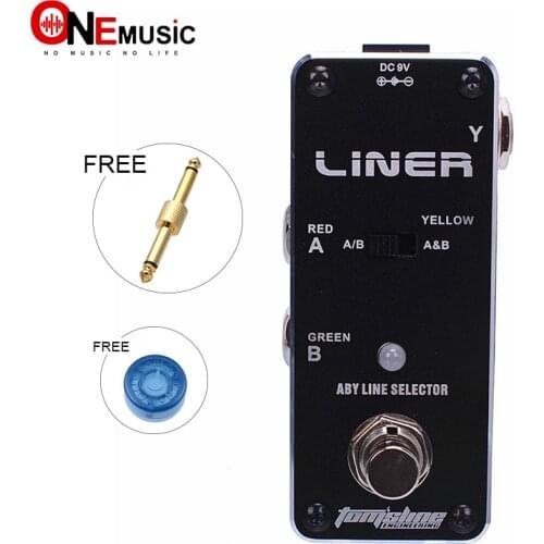 New AROMA ALR-3 Liner ABY Signal Switch Pedal Mini Analogue Effect True Bypass+Free Connector