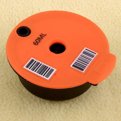 Food Grade PPCoffee Capsule Filter Pod Cup Lid Refillable Reusable Maker 60ml Fit for Bosch Tassimo