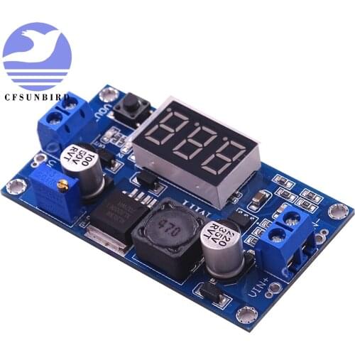 XL6009 Boost Step-up Module Power Supply LED Voltmeter Adjustable boost module with digital voltage meter display