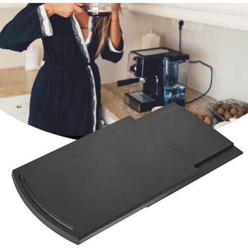 Stretchable Coffee Machine Mat Kitchen Sliding Coffee Tray Moving Under-Cabinet Equipment Dessert Home Decorative Plate 2021 New