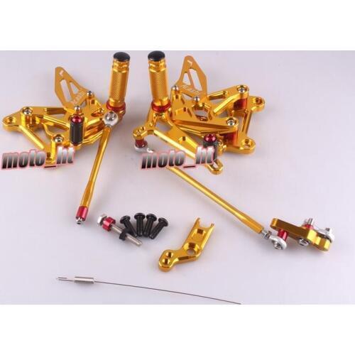 Rearset Footpegs Footrest For MV AGUSTA F3 800 2013 2014 2015, CNC Machined Aluminum Alloy, Arashi Brand Gray Color