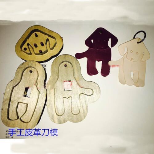 Leather craft cutter key ring dog decoration die cutting knife mould template leather hole punches deri el aletleri