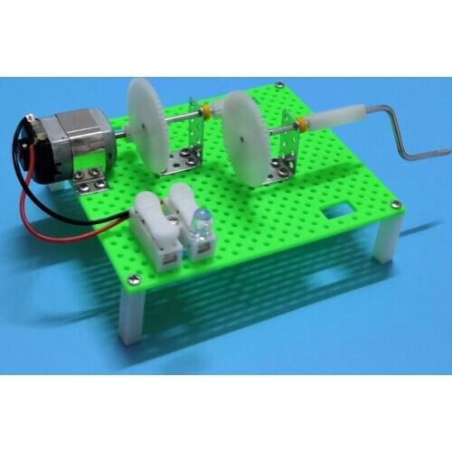 DIY self-made hand generator two-stage accelerating power generation device