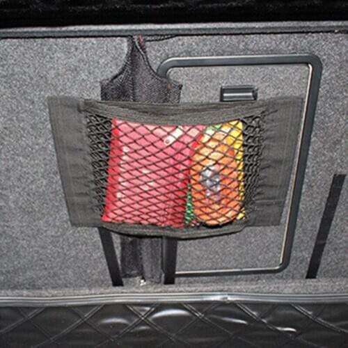 Universal Small Car Seat Side Back Storage Net Bag String Bag Mesh Pocket Organizer Stick-on for wallet phone Net Bag