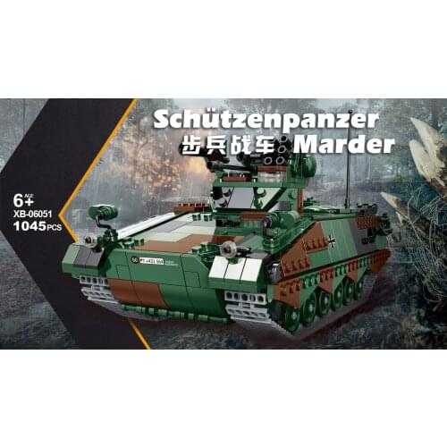 World war military germany schutzenpanzer marder batisbricks building block IFV model ww2 army figures moc bricks toy collection